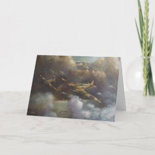 Cartão Aircraft - Spitfire Greetings Card