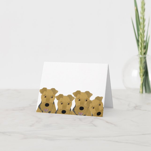 Cartão Airedale Greeting Card (Frente)