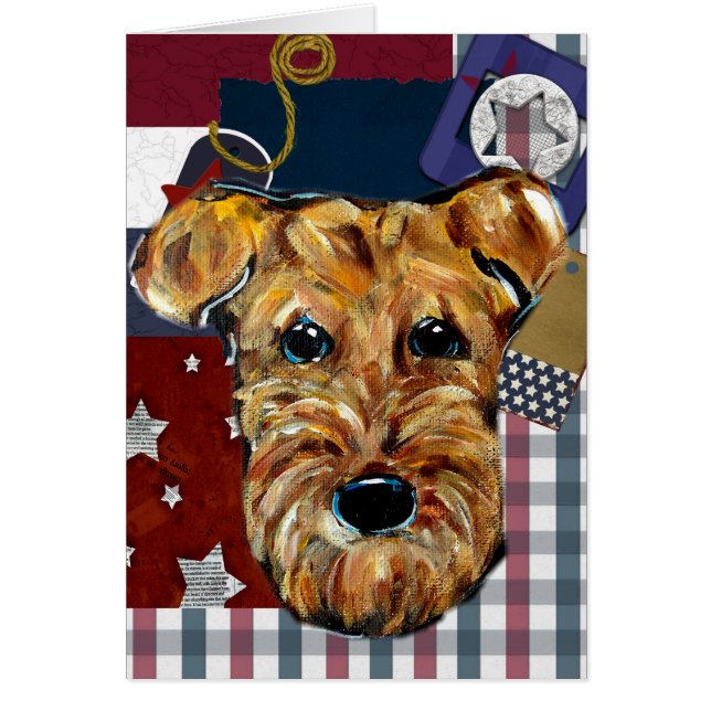 CARTÃO AIREDALE TERRIER (Frente)