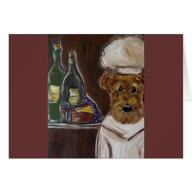 CARTÃO AIREDALE TERRIER (Frente Horizontal)