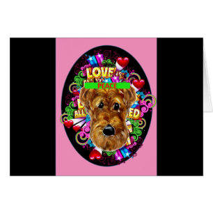 CARTÃO AIREDALE TERRIER