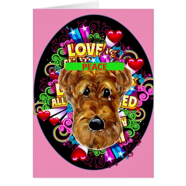 CARTÃO AIREDALE TERRIER (Frente)