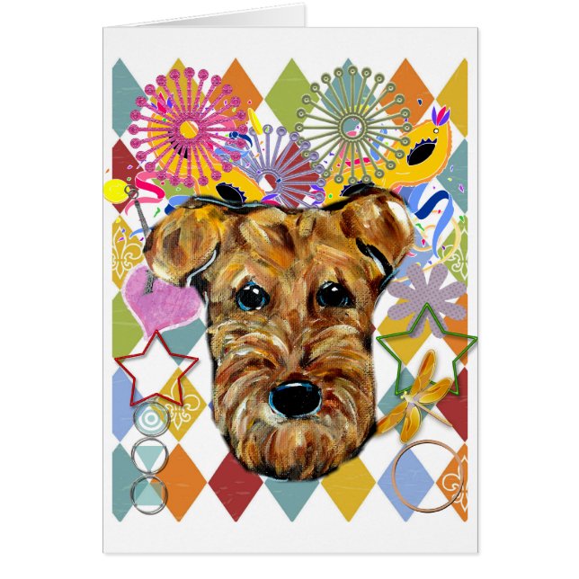 CARTÃO AIREDALE TERRIER (Frente)