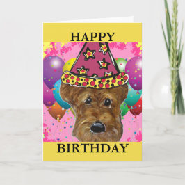 CARTÃO AIREDALE TERRIER DOG