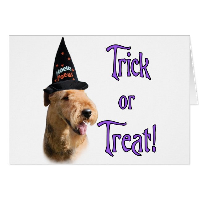 Cartão Airedale Terrier Trick (Frente Horizontal)