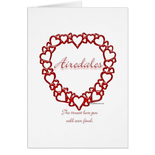 Cartão Airedale Terrier True Love