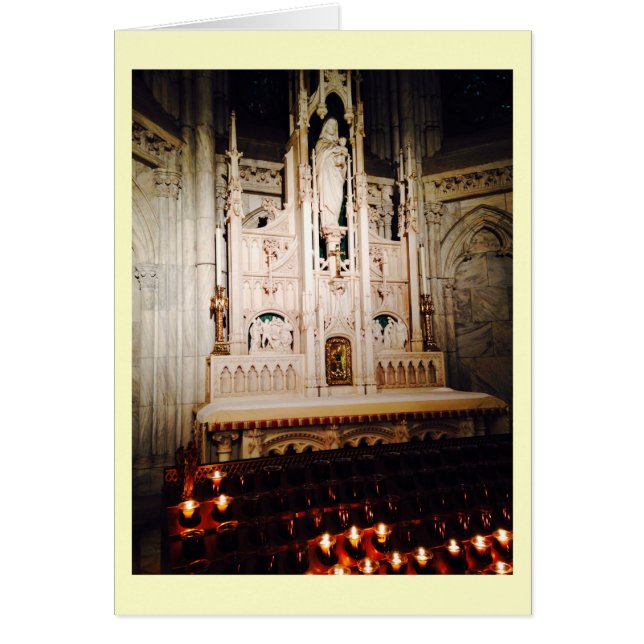 Cartão Ajoelhamento no altar (Frente)