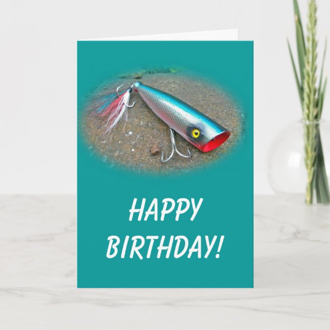 Cartão AJS Saltwater Lure Popper Blue Dragon Itens (Frente)