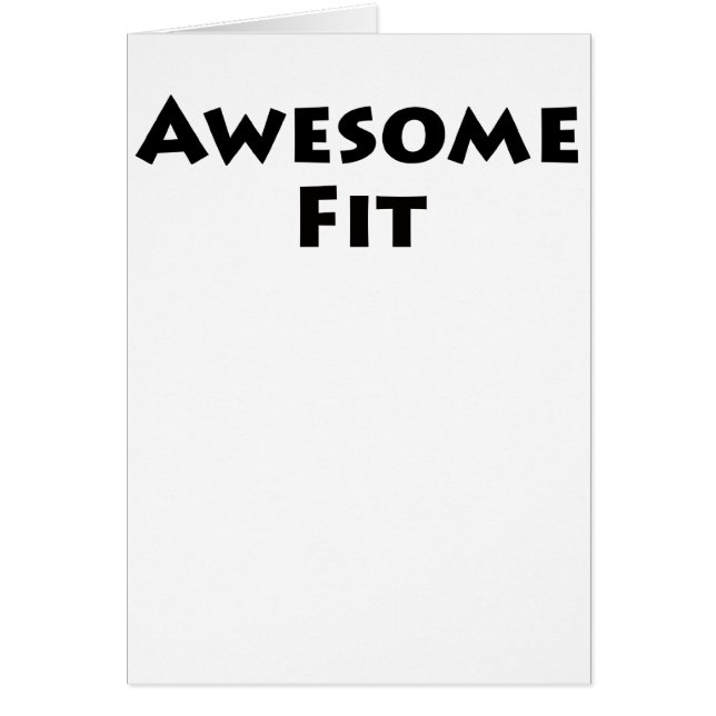 Cartão Ajustado impressionante (Frente)