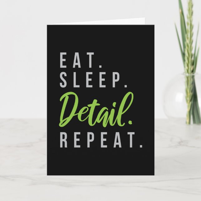 Cartão Ajuste de Carros de Repetição de Detalhes de Repou (Frente)