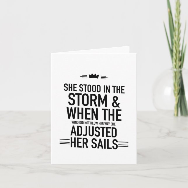 Cartão Ajustou a vela em preto (Frente)