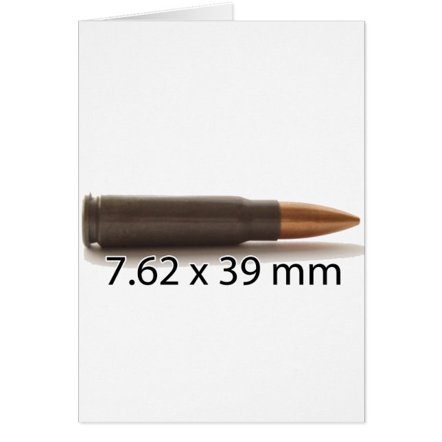 Cartão AK47 7,62 x 39 mm redonda Ammo (Frente)