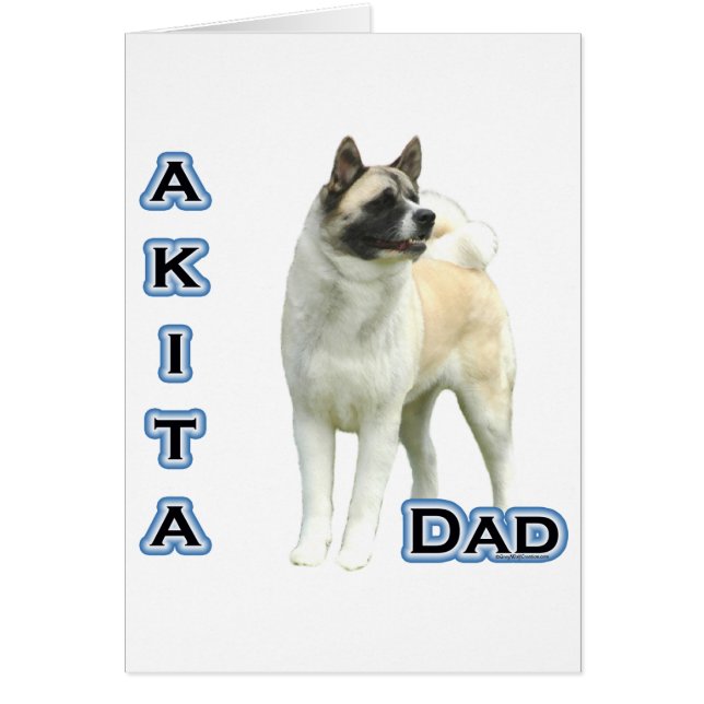Cartão Akita Pai 4 (Frente)