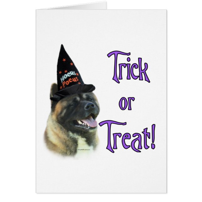 Cartão Akita Trick (Frente)