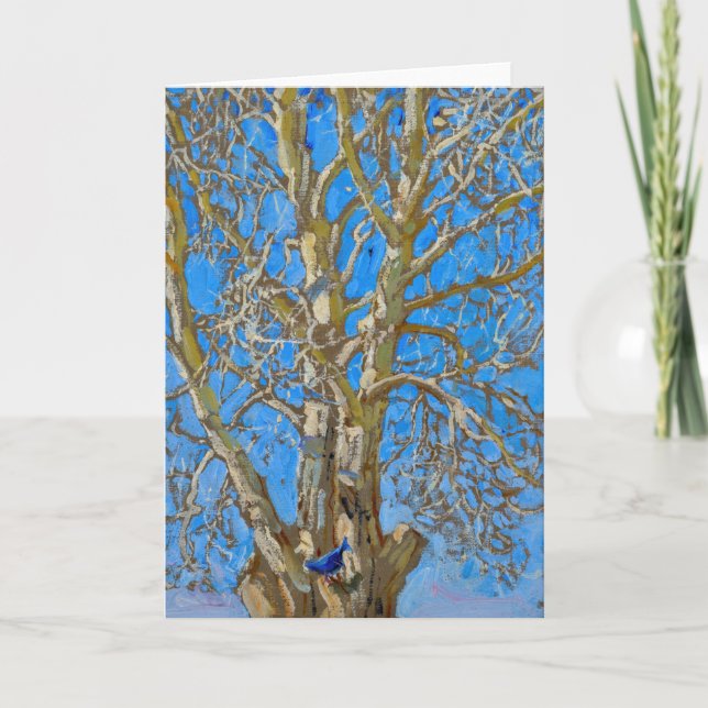 Cartão Akseli Gallen-Kallela - Crack Willow e Blue Bird (Frente)