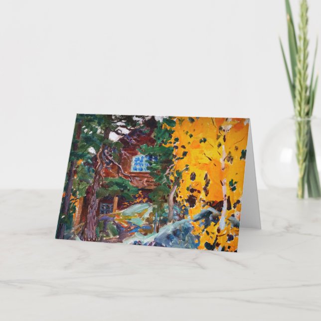 Cartão Akseli Gallen-Kallela - Kalela no outono (Frente)