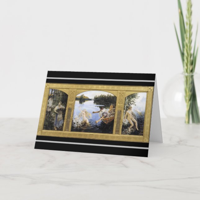 Cartão Akseli Gallen-Kallela - Mito Aino (Frente)