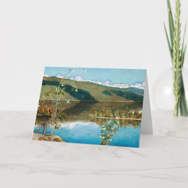 Cartão Akseli Gallen-Kallela - Thunderclouds no Horizonte (Frente)