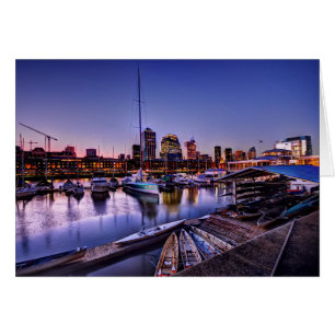 Cartão Al Atardecer de Canoas - canoas no por do sol