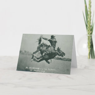 Cartão Al Wilkenson a montar Torpedo.