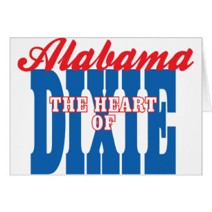 Cartão Alabama Coração de Dixie