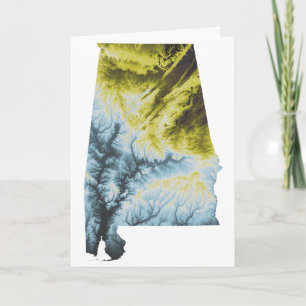 Cartão Alabama Greeting Card- 5x7"- Envelopes Included