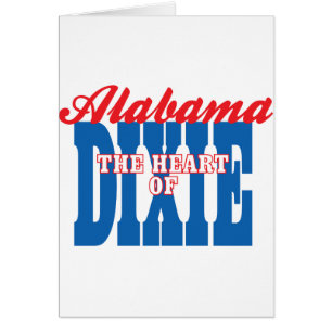 Cartão Alabama Heart of Dixie