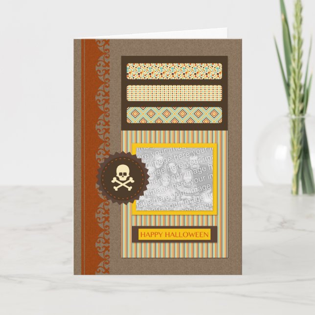 Cartão álamo de halloween feliz (Frente)