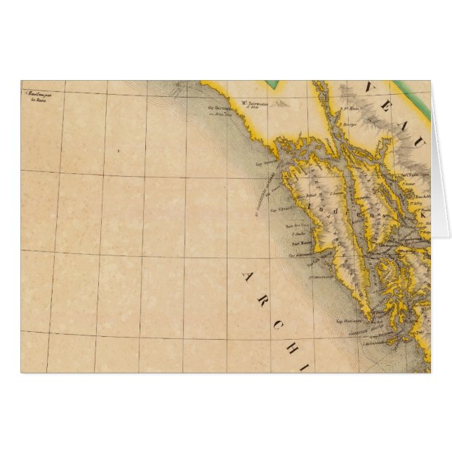 Cartão Alasca, Colúmbia Britânica 23 (Frente Horizontal)