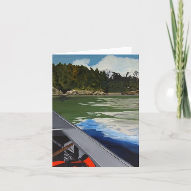 Cartão Alaska Boat Cards- Amalga Harbor (Frente)