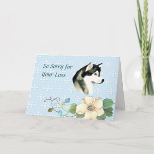 Cartão Alaskan Malamute ~ Blue w/ White Diamonds