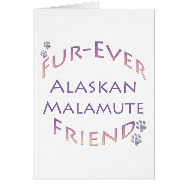 Cartão Alaskan Malamute Fuore (Frente)