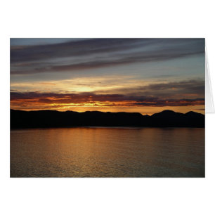 Cartão Alaskan Sunset II Belo Alasca Fotografia