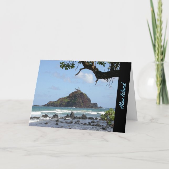 Cartão Alau Island, Hana, Maui Greeting Card (Frente)