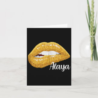 Cartão Alaya - Presente com Primeiro Nome Sem Mangas