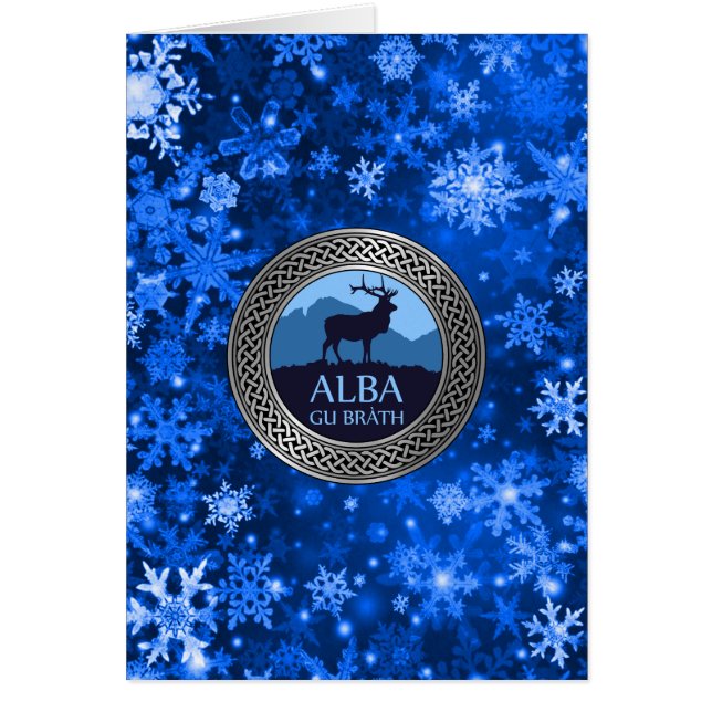 Cartão Alba Gu Brath Knot (Frente)