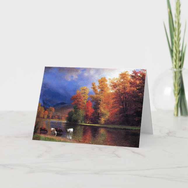 Cartão Albert Bierstadt - No Saco (Frente)