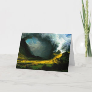 Cartão Albert Bierstadt Storm in The Mountains