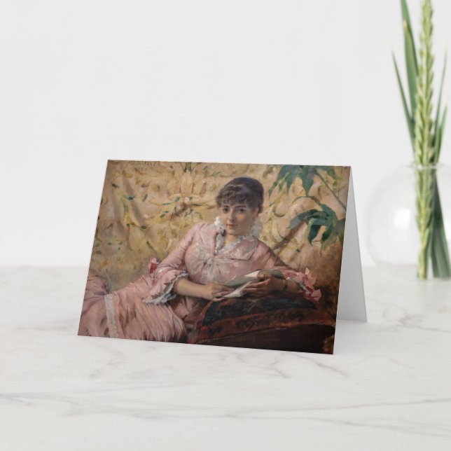 Cartão Albert Edelsense - A Leitura do Parisienne (Frente)