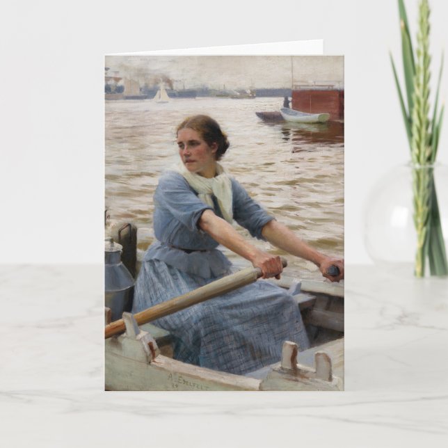 Cartão Albert Edelsense - La Laitiere (Frente)