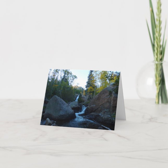 Cartão Alberta cai no nascer do sol nas montanhas rochosa (Frente)