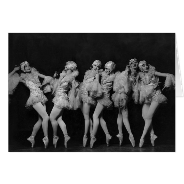 Cartão Albertina Rasch Dancers 1927 (Frente Horizontal)
