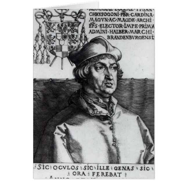 Cartão Albrecht de Brandemburgo, 1519 (Frente)