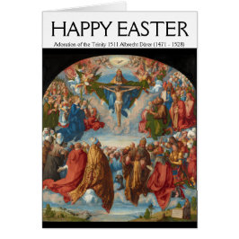 Cartão Albrecht Dürer 1511 Adoração da Trindade