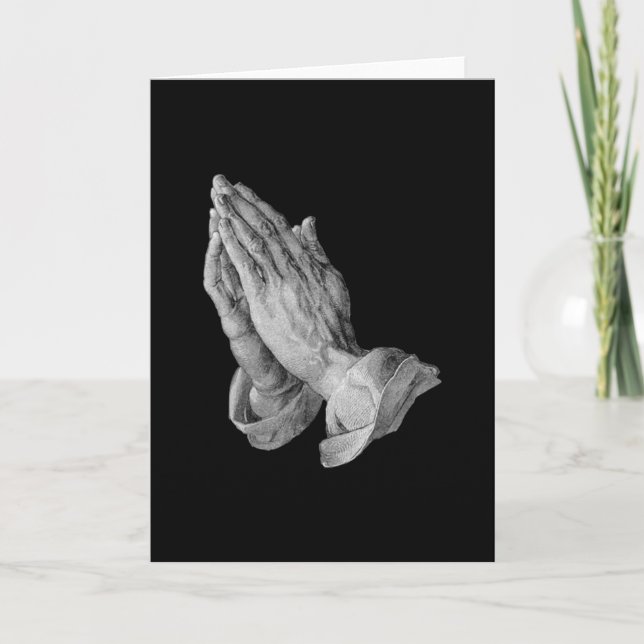 Cartão Albrecht Durer - mãos que Praying (Frente)