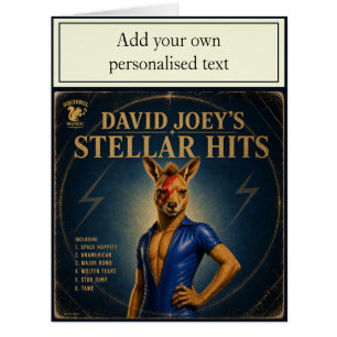 Cartão Álbum de David Joey: uma Paródia