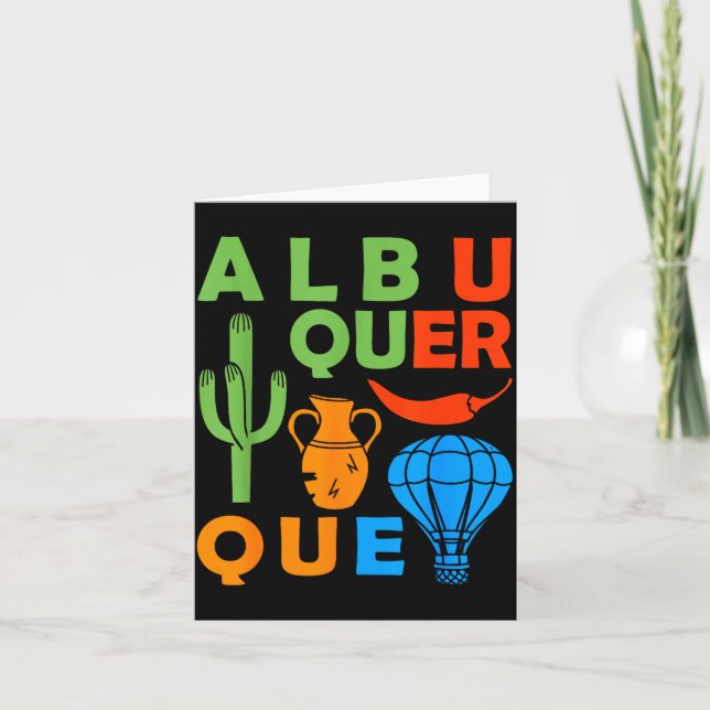 Cartão Albuquerque New Mexico Souvenir Men Petroglyph Alb (Frente)