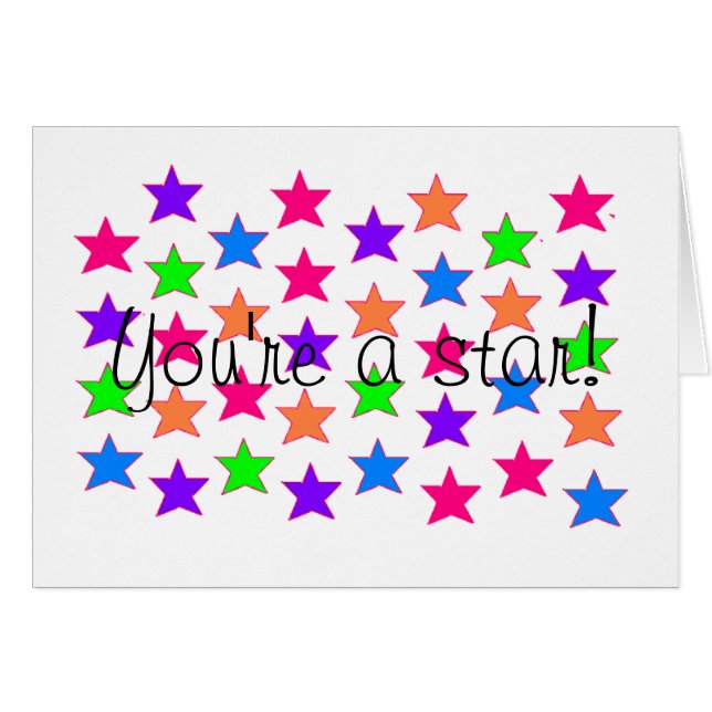 Cartão alcance para as estrelas! (Frente Horizontal)