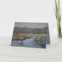 Cartão Alce Dourado 5 x 7"