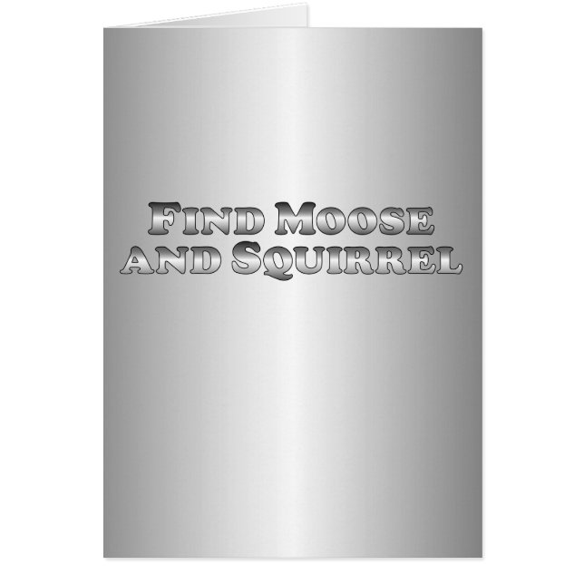 Cartão Alces e esquilo do achado - básicos (Frente)